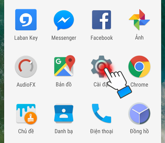 Bật quản lý thiết bị trên điện thoại Android